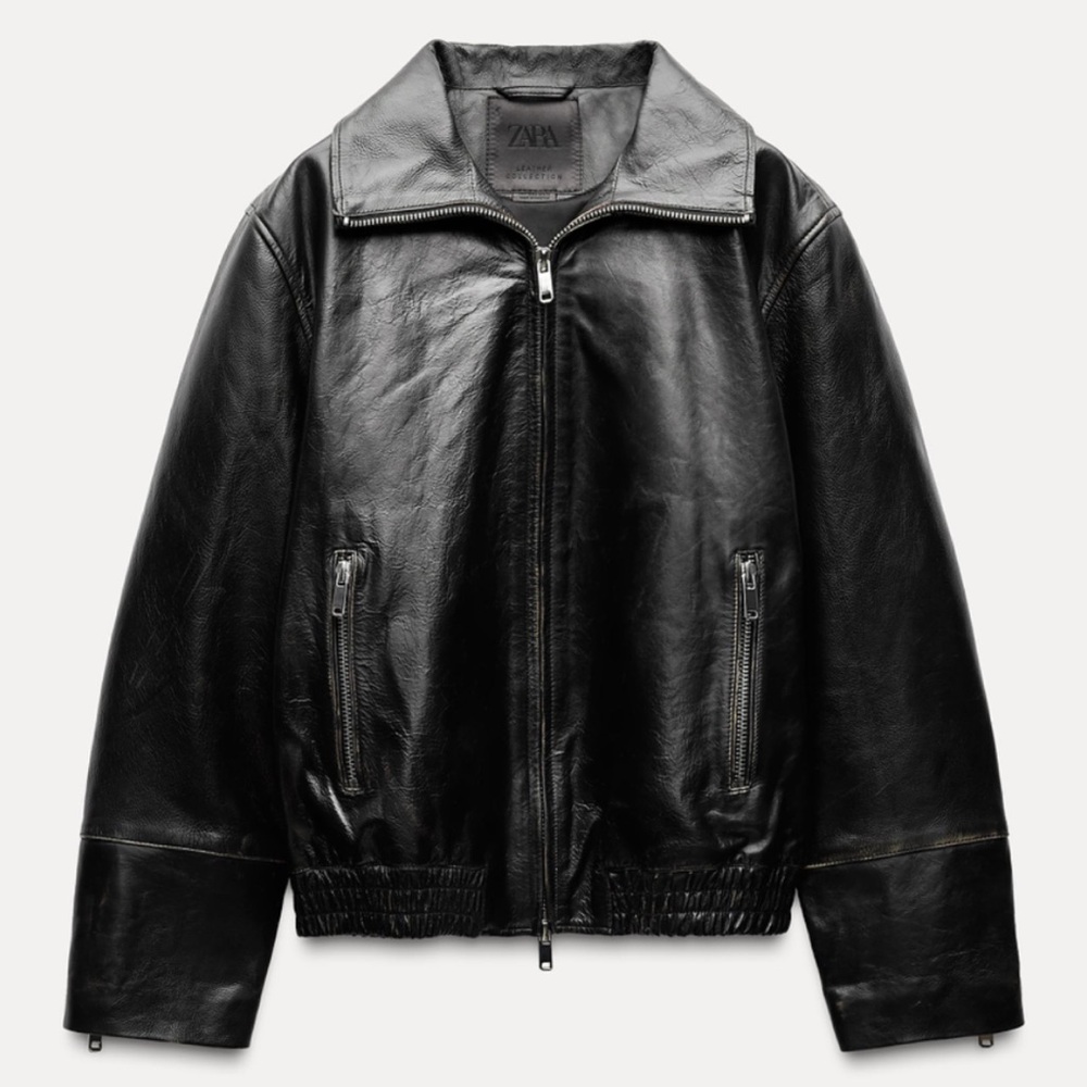 Beautiful 100% Leather sold out Zara Jacket